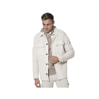 Mason's Corduroy Overshirt - Heren - Zomerjassen - Wit - 3XL - Katoen - Jassen
