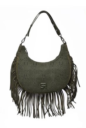 Ermanno Scervino Hobo Terra Canvas Sangallo - Military Green