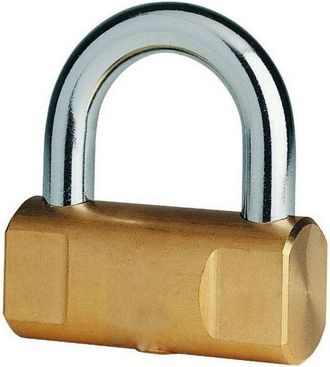 Trade Shop Trade Shop - Lucchetto Ad Arco Corto 80 Mm Corazzato Blocca Corona Moto Bici Nautico Marino