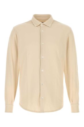 Fedeli Sand Cotton Shirt