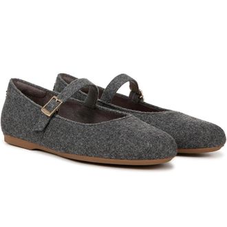 Dr. Scholls Wexley Ballet Flat Womens Charcoal Round Toe Mary Jane HTAT1132