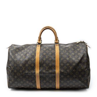 Louis Vuitton Pre-owned Womens Keepall 55 Shoulder Bag - Brown - One Size