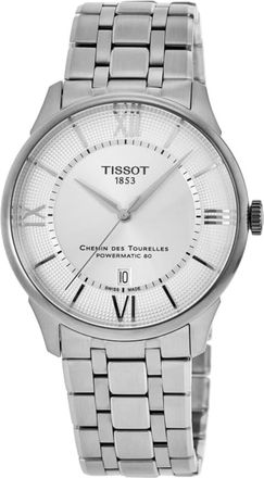 Tissot Chemin Des Tourelles Powermatic 80 42mm Automatic Silver Dial Steel Mens Watch T139.407.11.038.00