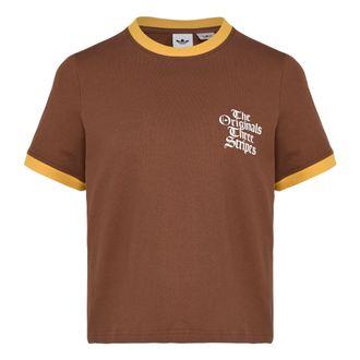 adidas (WMNS) adidas T-Shirt Asia Sizing Brown KT3061