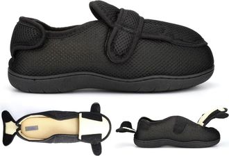 Generic Mens Extra Wide Slippers Mens Wide Fit Slippers Womens Wider Fitting Slipper Ladies Wider Fitting Slipper Size 13 Size 3 Memory Foam Insole Dual Sized