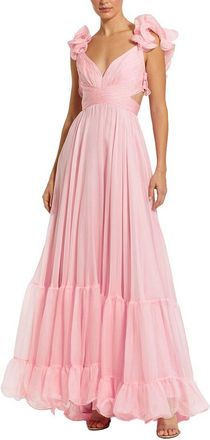 Mac Duggal Ruffle Chiffon Gown