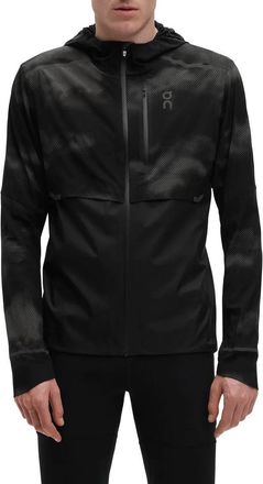 On Mens Weather Jacket In Lumos Black