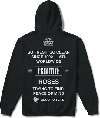 Primitive Unisex - Outkast Stripespull Over Hoodie In Black