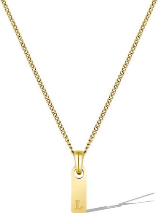 Vincero Mens Initial Pendant Necklace in Gold - L at Nordstrom