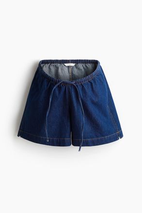 H&M MAMA Denimshorts mit Kordelzug - Dunkles Denimblau
