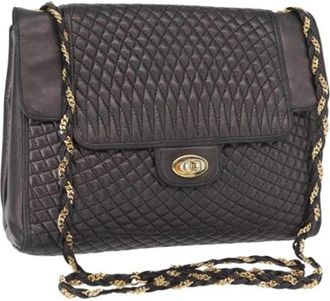 Bally Pre-owned Vintage schoudertas - Dames - Vintage Schoudertas - Zwart - ONE Size - Leer - Vintage