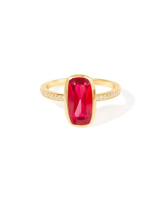 Tiramisu 14K Over Silver 2.28 Ct. Tw. Lab-Grown Gemstone Statement Ring