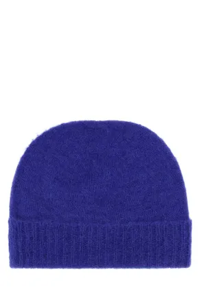 Vivienne Westwood Womens Blue Alpaca Blend Fluffy Beanie Hat Aw26blue Exterior: Nylon Wool Cappelli
