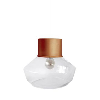 Tosel Suspensi&oacute;n vidrio cobre D30 cm