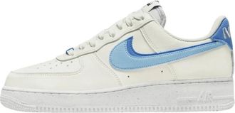 Nike Fitness, Heren, Wit, 38 1/2 EU, Leer, Air Force 1 Low 82 Double Swoosh