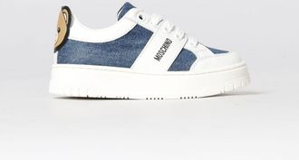 Moschino Sneakers in pelle e denim
