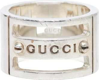 Gucci Silver 925 Band Ring (Pre-Owned)