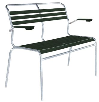 Schubiger M&ouml;bel L&auml;ttli-Bank S&auml;ntis mit Armlehnen