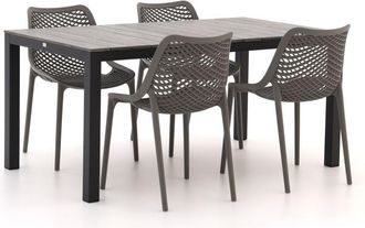 Forza Furniture Forza Ripi/Fidenza 160cm dining tuinset 5-delig stapelbaar