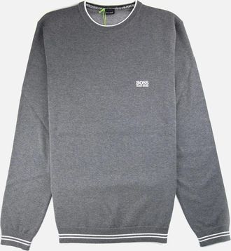 HUGO BOSS Mens Hugo Boss Rimex Sweatshirt Light Grey - Size: 36