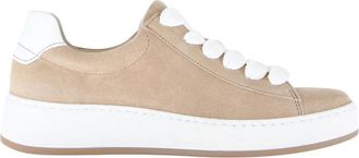 Gabor Low Sneaker - Dames - Sneakers - Beige - 41 EU - Leer - Schoenen