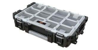 Keter Roc Pro Gear - Organizador De Herramientas Resistente, 55,88 Cm, Color Negro Y Gris - Keter