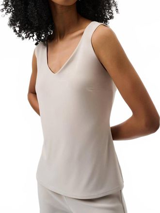 Joseph Ribkoff V-Neck Camisole Top In Moonstone