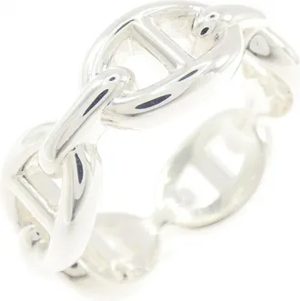 Herm&egrave;s Silver 925 Band Ring (Pre-Owned)