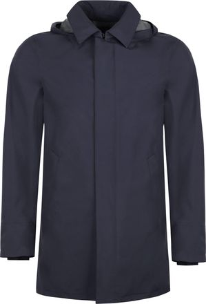 Herno Hooded Techno Fabric Raincoat