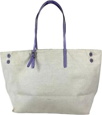 Louis Vuitton Pre-owned Vintage Canvas Shoulder Bag - Dames - Vintage Shopper - Beige - ONE Size - Leer - Vintage