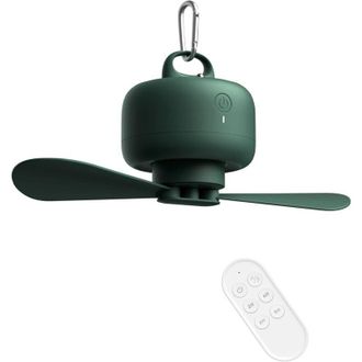 OEM Ventilador De Camping Recargable Por Usb De 8000 Mah Con Control Remoto, Aspas Extra&iacute;bles, Gancho, 4 Velocidades Y Temporizador Para Uso En Exteriores