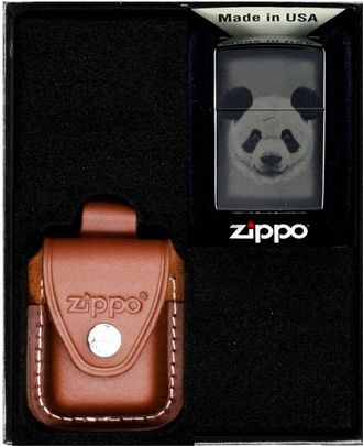 OEM Encendedor Zippo Panda Design Set De Regalo N.&ordm; 2