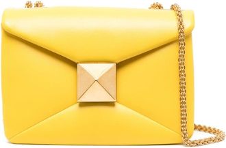 Valentino Garavani One Stud leather crossbody bag - women - Calf Leather - One Size - Yellow