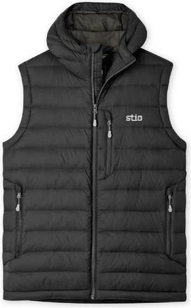 Stio Mens Hometown Down Hooded Vest Black XXL