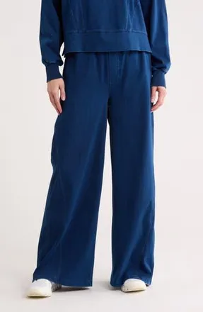 Yogalicious Lennon Wide Leg Pants in Washed Forever Denim at Nordstrom Rack, Size Medium