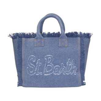 MC2 Saint Barth Dames, Tassen, Blauw, Maat: ONE Size Katoen