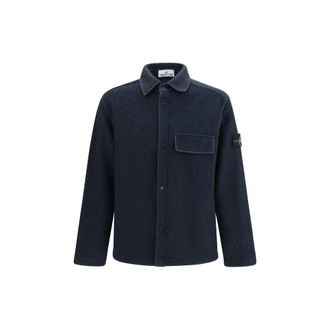 Stone Island Blue Polyamide Mens Shirt