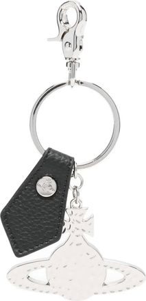 Vivienne Westwood Portachiavi con placca Orb - Argento