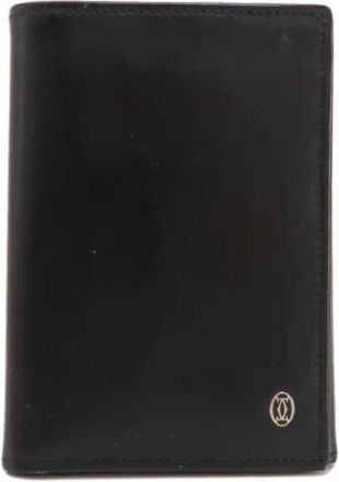Cartier Pre-owned Wallets, female, Black, Size: ONE SIZE Pre-owned Leather wallets