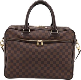 Louis Vuitton Icare Laptop Damier Ebene Brown Canvas Briefcase Bag (Pre-Owned)