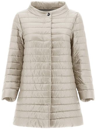 Herno Neutral Piumino Quilted Round Neck Jacket