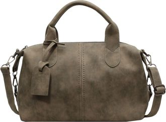 Generic Womens Handbag Vintage Large Capacity Bag Fashion Frosted Boston Bag Commuter Tote Bag