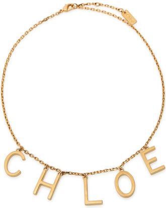 Chloé The Chloé Letters Necklace - Gold - One Size