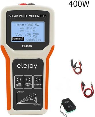OEM Mult&iacute;metro De Potencia De Panel Fotovoltaico Port&aacute;til El400b, Comprobador De Panel Solar, Medidor De Potencia, Amper&iacute;metro, Comprobador De Pantalla Di