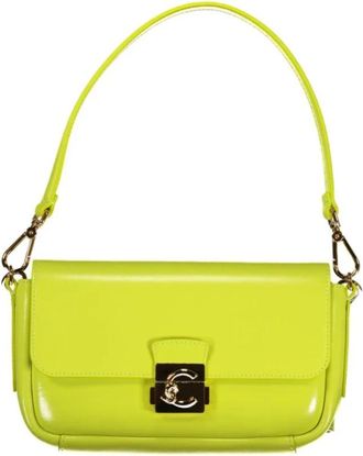 Coccinelle C-Me Lock Schoudertas - Dames - Schoudertassen - Groen - ONE Size - Leer - Tassen