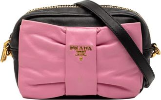 Prada Pre-owned Prada Nappa Fiocco Bow Crossbody EJ2UHCU5DVIURWJO