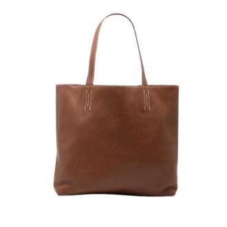 Herm&egrave;s Pre-owned Double Sens Schoudertas - Dames - Pre-owned - Bruin - Maat: ONE Size Leer