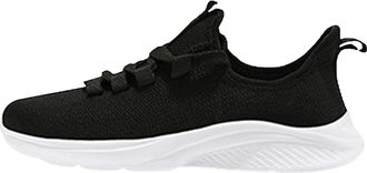 Generic Mesh Hollow Soft Sole Breathable Non Fashionable and Versatile Heels Women Formal (Black, 5.5)