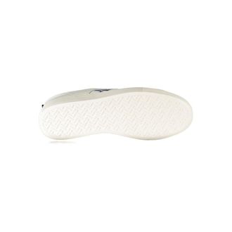 Napapijri Logo-Striped Leather Sneaker - White