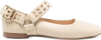 Marc Ellis Ballerinas met studs en gesp - Beige